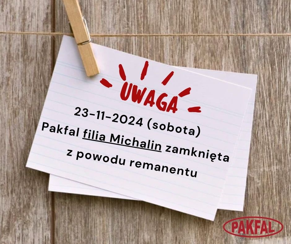 Pakfal FILIA MICHALIN w dniu 23 listopada 2024