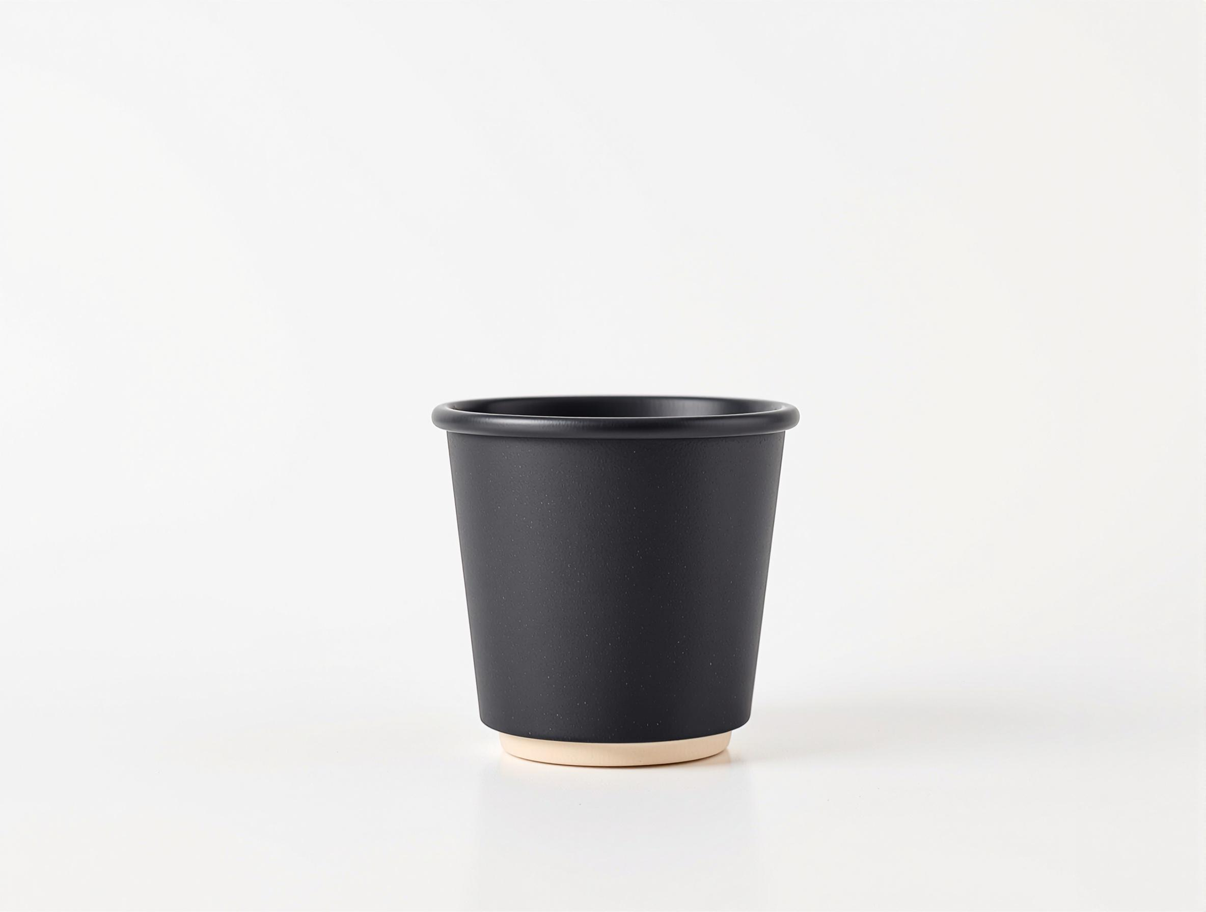 Kubek jednorazowy bio, czarny, 60mm, 200ml